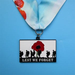 รางวัล Honor Awards Metal Metal 3D Black Plated Military Military