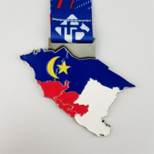 เหรียญที่ระลึกถึงโลหะเคลือบเงาสีสันสดใส