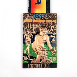 Medallion enamel China Sport ที่ใช้เหรียญมาราธอน MEDAL MEDAL MEDAL 3D MEDALS