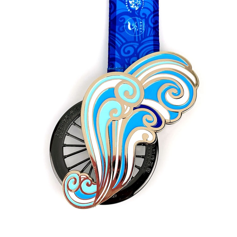 ใหม่ Custom Metal 3D Cycle Series Medal Race Medal