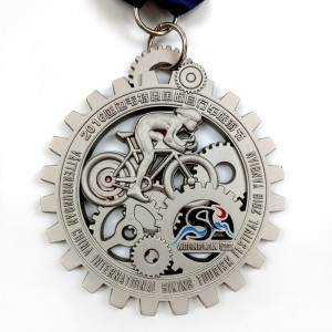 Gag ใหม่ Custom Metal 3D Cycle Series Medals Race Medals